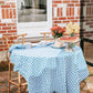 Blue Gingham Tablecloth