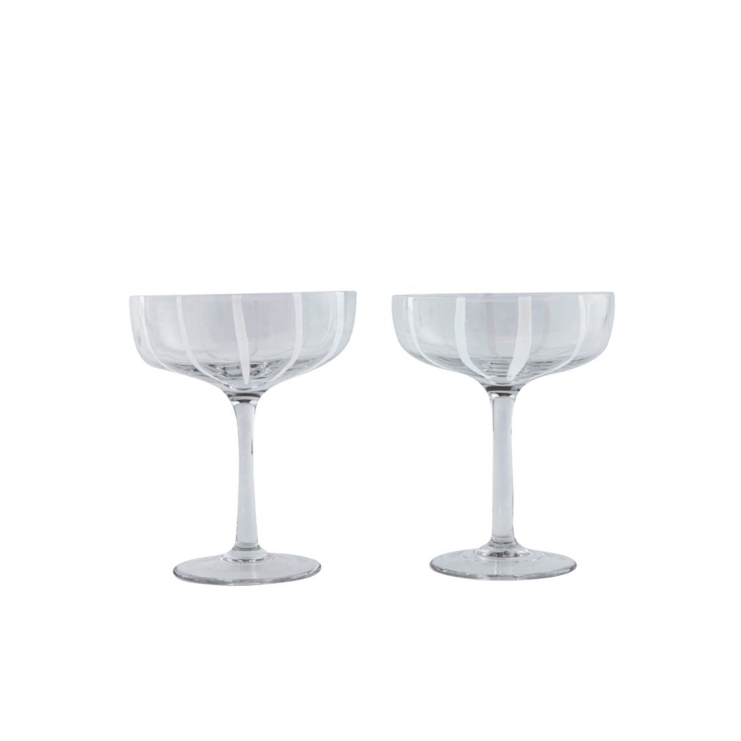 Mizu Coupe Clear Glass - Set of 2