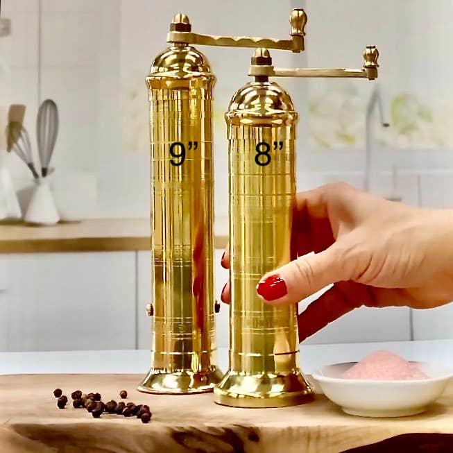 The original 'Brass Mill' - 8" pepper grinder