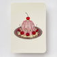 Rose Petal Cream Blancmange Greeting Card | Birthday Card