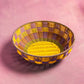 Maegen Woven Bowl - Yellow/Lilac