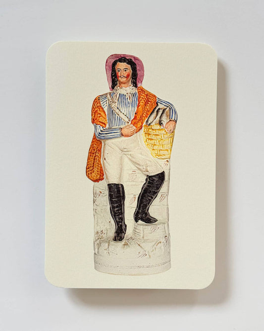 Fisherman with Silver Darlings Greeting card | Birthday Card