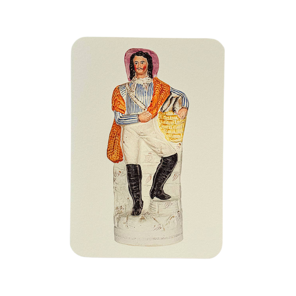 Fisherman with Silver Darlings Greeting card | Birthday Card