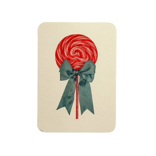 Candy Floss Ribboned Lollies Greeting Card | Birthday