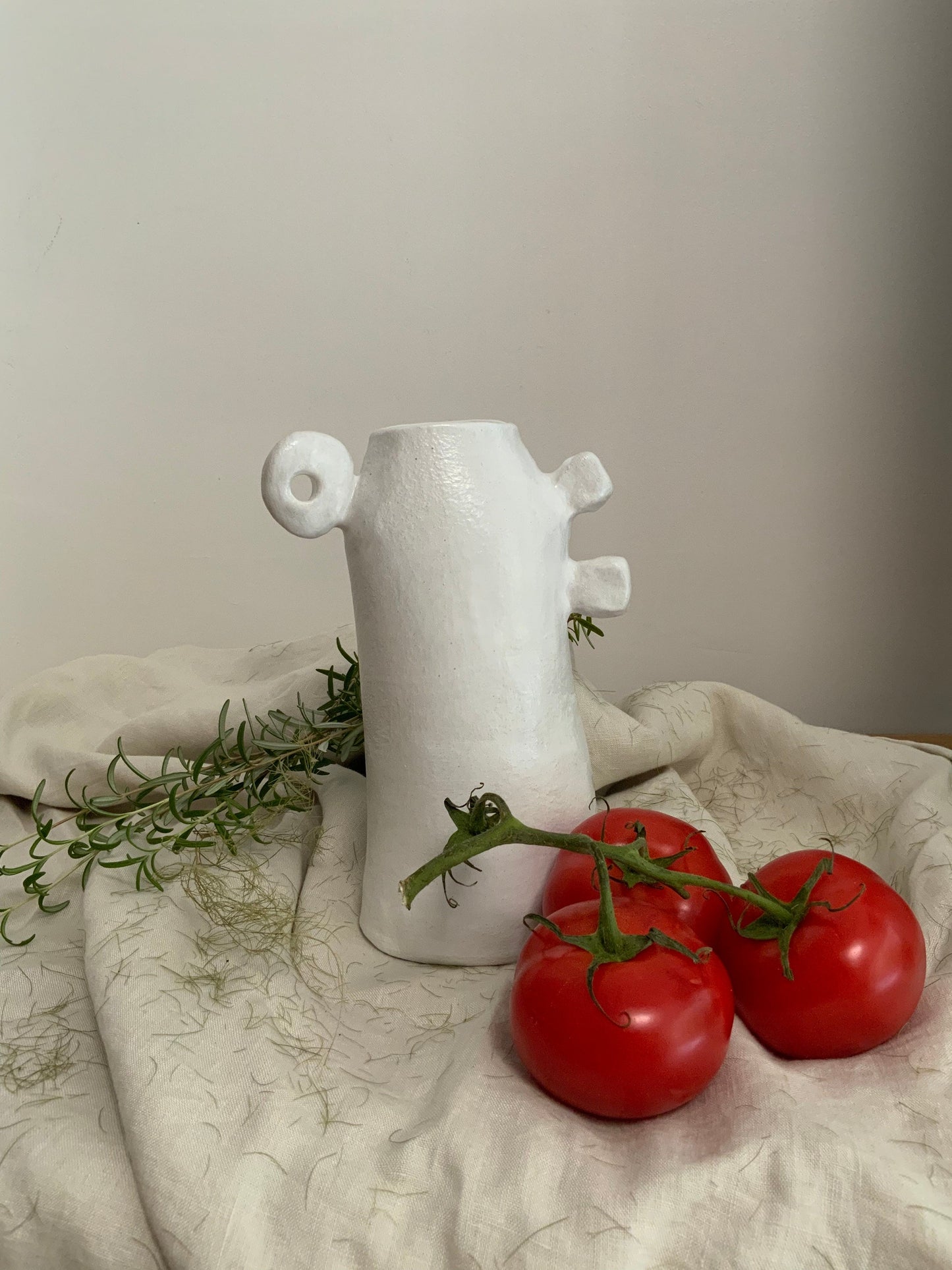 Organic Form Vase - Karen White