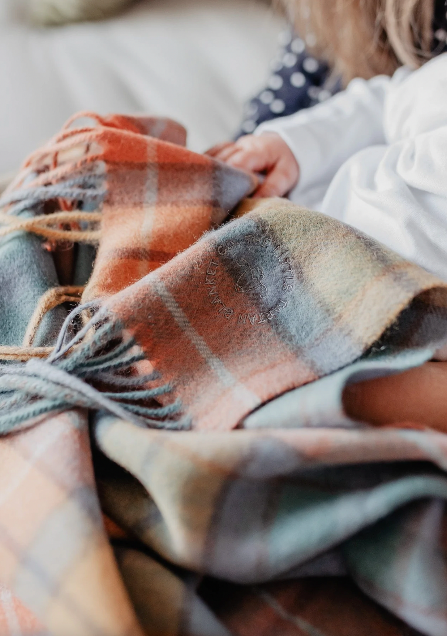 Super Soft Lambswool Baby Blanket in Buchanan Antique Tartan