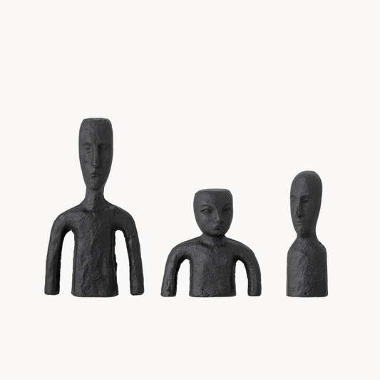 Rhea Black Metal Sculpture - Set of Three