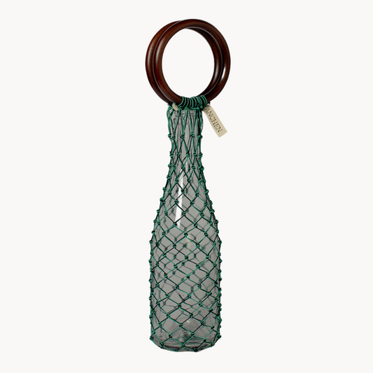 0/0 Wine Bag - Turquoise/Black