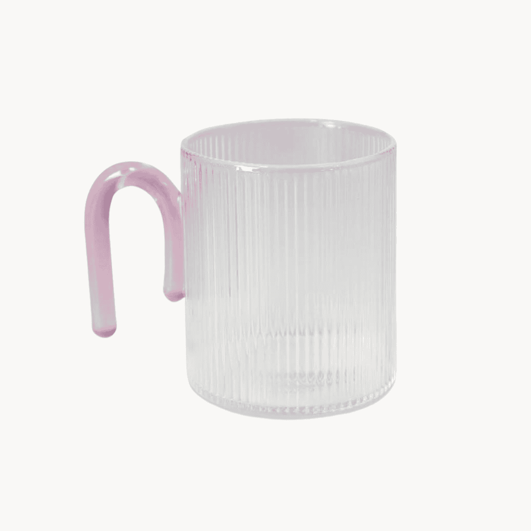 Archer Ribbed Glass Cup