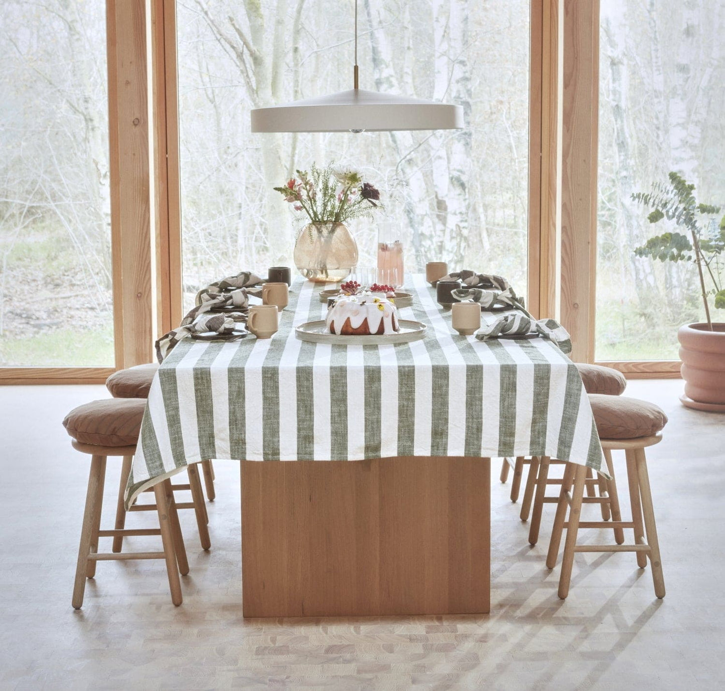 Striped Tablecloth - choko